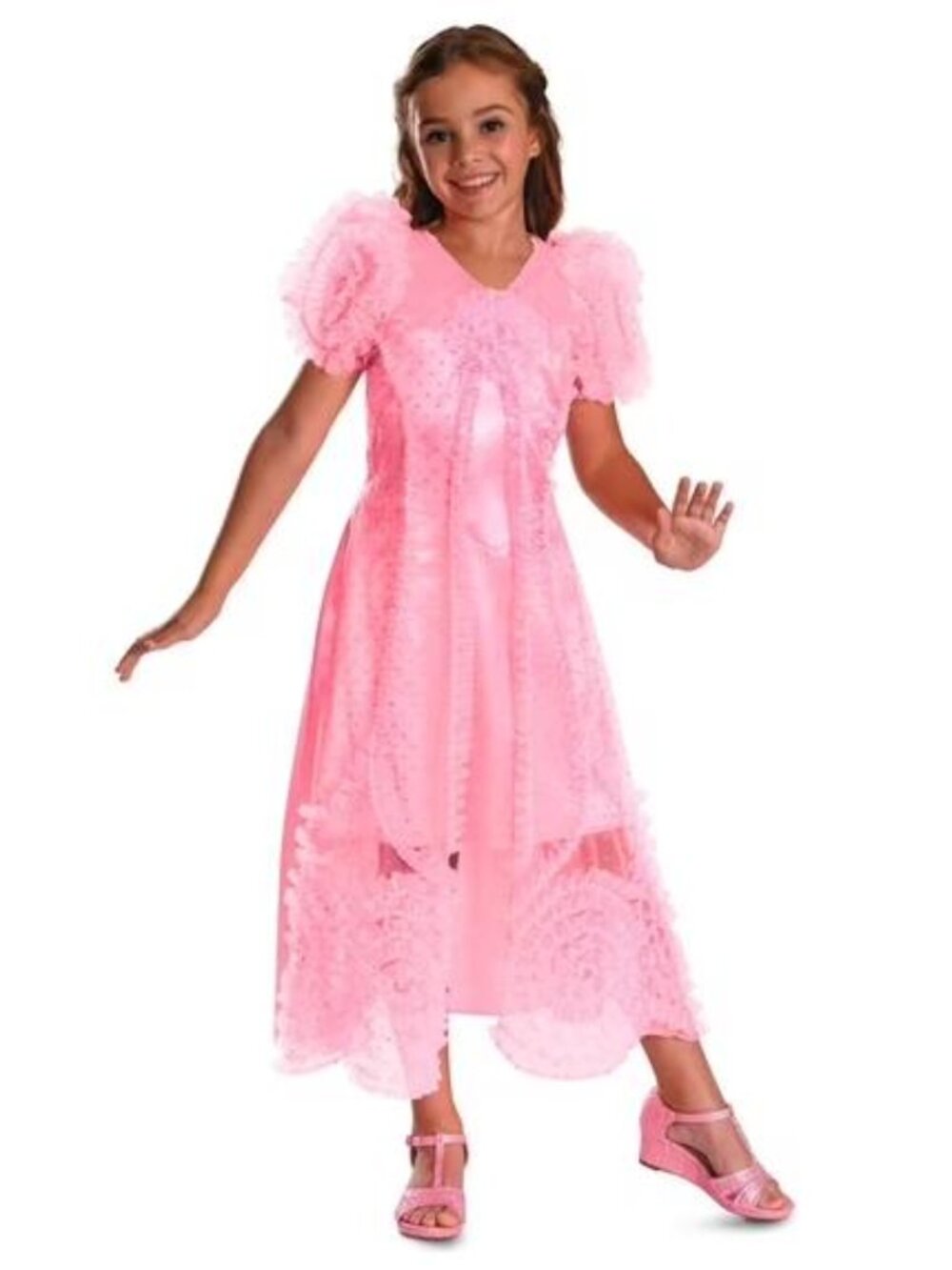 Brand New Kids Classic Wicked Glinda Popular Dress Costume - Medium 7-8.